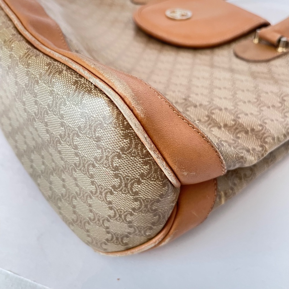 Celine Macadam Vintage Brown/Beige Bag - Picture 10 of 16